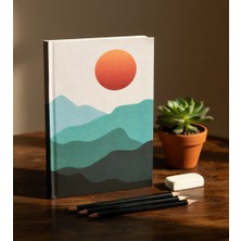 Pagos Yayıncılık Retro Defter A5 80 Yaprak Sert Kapak 70 gr Konsept Defter