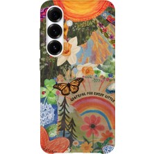 Karsu Design Samsung Galaxy S25 Plus Uyumlu Baskılı Şeffaf Telefon Kılıfı | Koleksiyon: Boho Sun And Moon