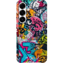 Karsu Design Samsung Galaxy A14 Uyumlu Baskılı Şeffaf Telefon Kılıfı | Koleksiyon: Grafitti Street Art