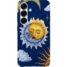 Karsu Design Samsung Galaxy S25 Uyumlu Baskılı Şeffaf Telefon Kılıfı | Koleksiyon: Moon Phases