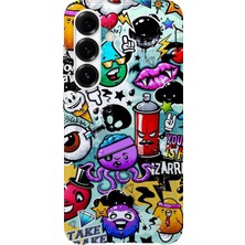 Karsu Design Samsung Galaxy A52 Uyumlu Baskılı Şeffaf Telefon Kılıfı | Koleksiyon: Grafitti Street Art