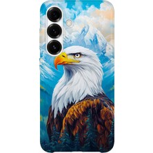 Karsu Design Samsung Galaxy A24 Uyumlu Baskılı Şeffaf Telefon Kılıfı | Koleksiyon: Freedom Eagle