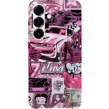 Karsu Design Samsung Galaxy A73 Uyumlu Baskılı Şeffaf Telefon Kılıfı | Koleksiyon: Y2K Girl Aesthetic