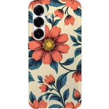 Karsu Design Samsung Galaxy A33 Uyumlu Baskılı Şeffaf Telefon Kılıfı | Koleksiyon: Pastel Flower Patterns