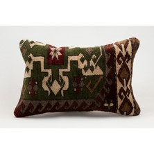 Kilim Wholesale El Yapımı Eski Kilimden Yapılmış Vintage Kırlent Kılıfı, Yün, 40X60 cm