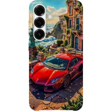 Karsu Design Samsung Galaxy S24 Uyumlu Baskılı Şeffaf Telefon Kılıfı | Koleksiyon: Automobile Life Style