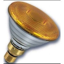 General Electric General Elektrik PAR38 80 Watt Akkor Flemanlı E27 Duy 220V Isıtıcı,havuz,spot, Infrared Çok Amaçlı Normal Ampul Sarı