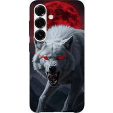 Karsu Design Samsung Galaxy S23 Plus Uyumlu Baskılı Şeffaf Telefon Kılıfı | Koleksiyon: Alpha Wolf