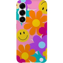 Karsu Design Samsung Galaxy A53 Uyumlu Baskılı Şeffaf Telefon Kılıfı | Koleksiyon: Y2K Retro Patterns