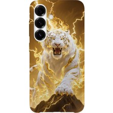 Karsu Design Samsung Galaxy A56 Uyumlu Baskılı Şeffaf Telefon Kılıfı | Koleksiyon: Tiger Energy