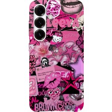 Karsu Design Samsung Galaxy S23 Plus Uyumlu Baskılı Şeffaf Telefon Kılıfı | Koleksiyon: Y2K Girl Aesthetic