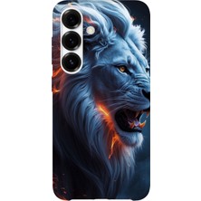 Karsu Design Samsung Galaxy A52 Uyumlu Baskılı Şeffaf Telefon Kılıfı | Koleksiyon: Majestic Lion