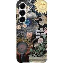 Karsu Design Samsung Galaxy A52 Uyumlu Baskılı Şeffaf Telefon Kılıfı | Koleksiyon: Mystical Symbols