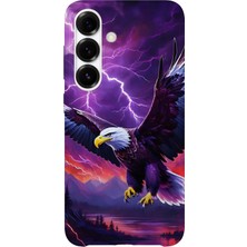 Karsu Design Samsung Galaxy A26 Uyumlu Baskılı Şeffaf Telefon Kılıfı | Koleksiyon: Freedom Eagle