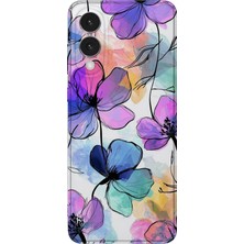 Karsu Design Samsung Galaxy S25 Edge Uyumlu Baskılı Şeffaf Telefon Kılıfı | Koleksiyon: Boho Floral