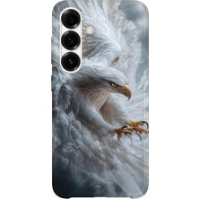 Karsu Design Samsung Galaxy S23 Uyumlu Baskılı Şeffaf Telefon Kılıfı | Koleksiyon: Freedom Eagle