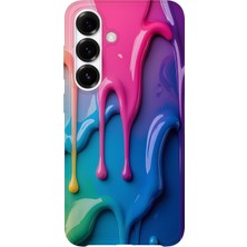 Karsu Design Samsung Galaxy S24 Uyumlu Baskılı Şeffaf Telefon Kılıfı | Koleksiyon: Abstract Color Splash