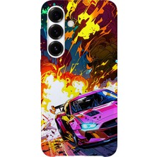 Karsu Design Samsung Galaxy A25 Uyumlu Baskılı Şeffaf Telefon Kılıfı | Koleksiyon: Automobile Life Style