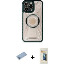 İlk El Grup Ieg™ iPhone 12 Pro Max Kılıf Kutup Modern - Siyah 6d Mat Seramik Hayalet Nano Ekran Koruyucu + Mavi Shine Kamera Lens Koruma Cam