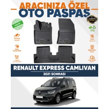 Alberto Rossi Alberto Rossı Renault  Express Panelvan 2021+ 3D Havuzlu Paspas