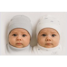 Bistyle Şapka 2li Love You Little Boats Ekru - Gri