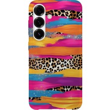 Karsu Design Samsung Galaxy A52 Uyumlu Baskılı Şeffaf Telefon Kılıfı | Koleksiyon: Abstract Color Splash
