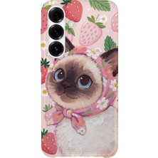 Karsu Design Samsung Galaxy S24 Uyumlu Baskılı Şeffaf Telefon Kılıfı | Koleksiyon: Soft Girl Clean Aesthetic