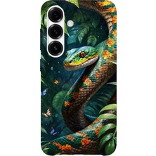 Karsu Design Samsung Galaxy S24 Plus Uyumlu Baskılı Şeffaf Telefon Kılıfı | Koleksiyon: Jungle Wildlife