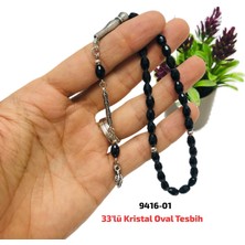 Sedef 33 lü Kristal Oval Tesbih