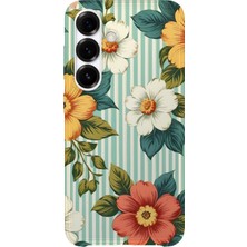 Karsu Design Samsung Galaxy A14 Uyumlu Baskılı Şeffaf Telefon Kılıfı | Koleksiyon: Vintage Floral