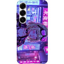 Karsu Design Samsung Galaxy A33 Uyumlu Baskılı Şeffaf Telefon Kılıfı | Koleksiyon: Cyberpunk Theme