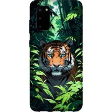 Karsu Design Samsung Galaxy S20 Uyumlu Baskılı Şeffaf Telefon Kılıfı | Koleksiyon: Jungle Wildlife