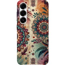 Karsu Design Samsung Galaxy A05S Uyumlu Baskılı Şeffaf Telefon Kılıfı | Koleksiyon: Mandala Art