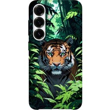 Karsu Design Samsung Galaxy S25 Plus Uyumlu Baskılı Şeffaf Telefon Kılıfı | Koleksiyon: Jungle Wildlife