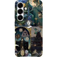 Karsu Design Samsung Galaxy S23 Fe Uyumlu Baskılı Şeffaf Telefon Kılıfı | Koleksiyon: Mystical Symbols