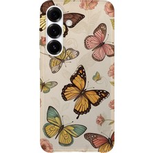 Karsu Design Samsung Galaxy A13 Uyumlu Baskılı Şeffaf Telefon Kılıfı | Koleksiyon: Butterfly Aesthetic