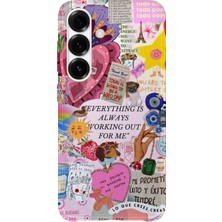 Karsu Design Samsung Galaxy S23 Fe Uyumlu Baskılı Şeffaf Telefon Kılıfı | Koleksiyon: Energy And Aura