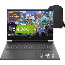 Hp Victus Amd Ryzen 7-8845HS 16GB 1tb SSD Nvidia RTX4060 8gb 15.6" Windows 11 Pro Fhd 144Hz Gaming + Istanbul-Arena Çanta