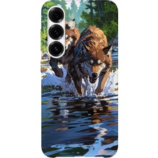 Karsu Design Samsung Galaxy A72 Uyumlu Baskılı Şeffaf Telefon Kılıfı | Koleksiyon: Jungle Wildlife