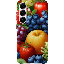 Karsu Design Samsung Galaxy A55 Uyumlu Baskılı Şeffaf Telefon Kılıfı | Koleksiyon: Fruits And Vegetables