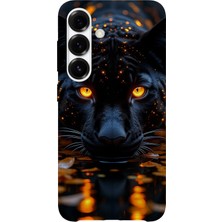 Karsu Design Samsung Galaxy A15 Uyumlu Baskılı Şeffaf Telefon Kılıfı | Koleksiyon: Minimal Black Panther