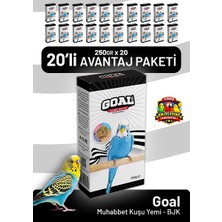 Bird Food Energy Goal Muhabbet Kuşu Yemi/bjk 250 G - 20 Adet