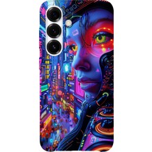 Karsu Design Samsung Galaxy A73 Uyumlu Baskılı Şeffaf Telefon Kılıfı | Koleksiyon: Cyberpunk Theme