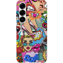 Karsu Design Samsung Galaxy A57 Uyumlu Baskılı Şeffaf Telefon Kılıfı | Koleksiyon: Y2K Retro Patterns