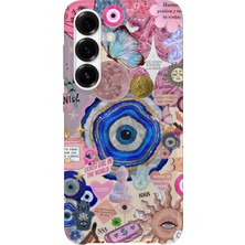 Karsu Design Samsung Galaxy A37 Uyumlu Baskılı Şeffaf Telefon Kılıfı | Koleksiyon: Mystical Symbols