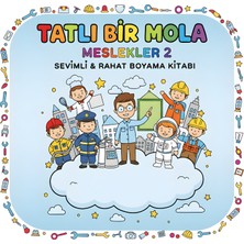 M&H Coloring Tatlı Bir Mola Meslekler 2 - 21X21 cm Boyama Kitabı, Çocuk ve Yetişkinler Için