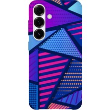 Karsu Design Samsung Galaxy A56 Uyumlu Baskılı Şeffaf Telefon Kılıfı | Koleksiyon: Minimal Geometric Patterns