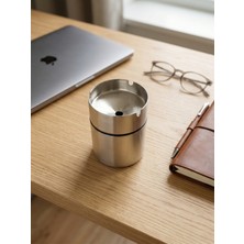 SCHAINA Premium 304 Paslanmaz Çelik Araç Içi Küllük - Koku Hapsetme Özellikli, Dumansız Bardaklık Tipi Oto Küllüğü 8.5CMX7CM