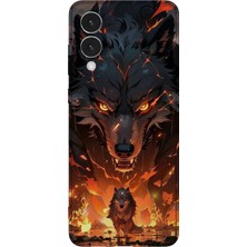 Karsu Design Samsung Galaxy S25 Edge Uyumlu Baskılı Şeffaf Telefon Kılıfı | Koleksiyon: Alpha Wolf