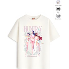 Belya Kids Wear Kız Çocuk Tam Kalıp Hun Tasarım 18 Oversize Tişört